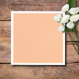 Trendig Färg Peach Fuzz Solid Färg | ELEGANT Pappersservett