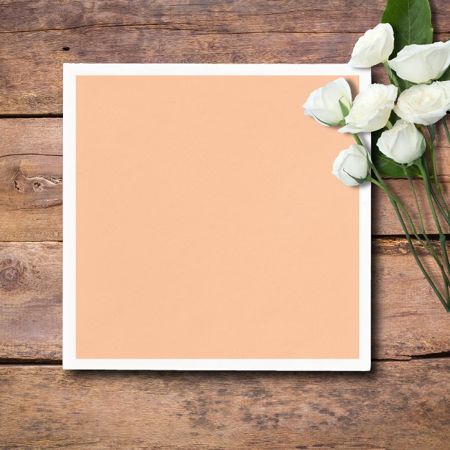 Trendig Färg Peach Fuzz Solid Färg | ELEGANT Pappersservett (Skapare uppladdad)