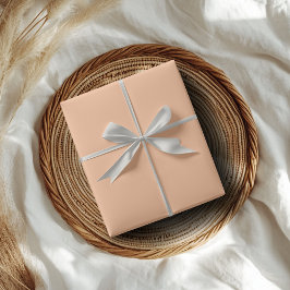 Trendig Färg Peach Fuzz Solid Färg | ELEGANT Presentpapper