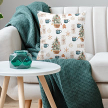 Trendig Färgfull jul Mönster | Vattenfärg