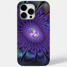 Trendig Färgfull modern Abstrakt Fractal Flower