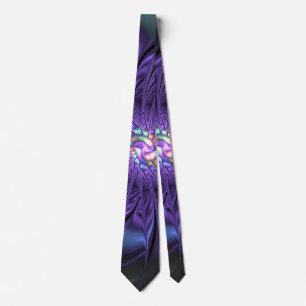 Trendig Färgfull modern Abstrakt Fractal Flower Slips