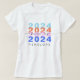 Trendig Färgfull regnbågsklass 2023 Modern Student T Shirt (Design framsida)