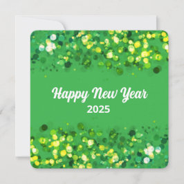 Trendig färgglitter anpassad text julkort