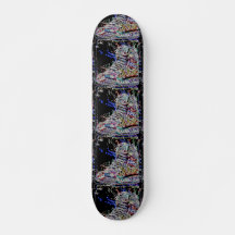 Trendig färglös vattenfärggraffiti Sneakers