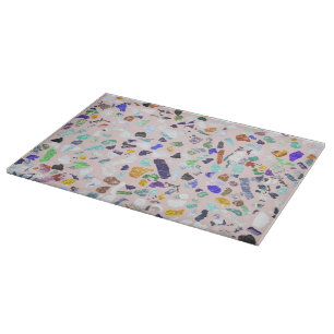 Trendig Färgstark shiny Stones Terrazzo Rosa Desi