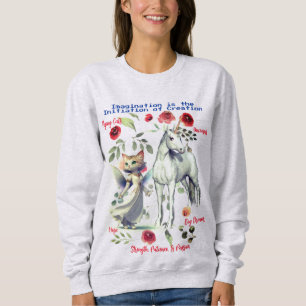 Trendig Fashionable Unicorn Cats Roligt T Shirt