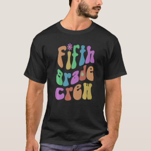 Trendig Femte Klass-besättningens Hej 5th Gr Vinta T Shirt