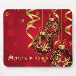 Trendig Festive Red & Golden jul Ornaments Musmatta