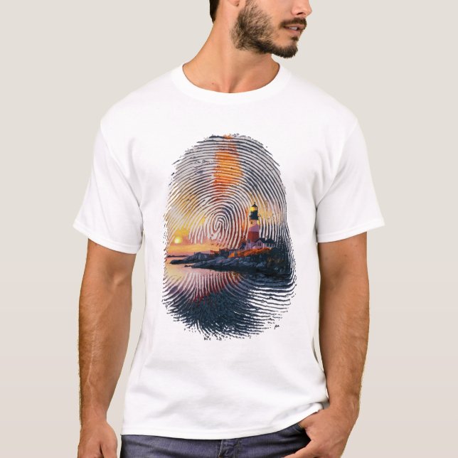 Trendig Finger t-shirt (Framsida)