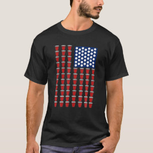 Trendig Fjärde juli: Red Solo Kopp Beer Pong USA F T Shirt