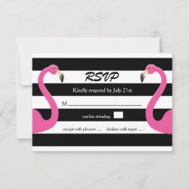 Trendig Flamingo Bröllop OSA Kort