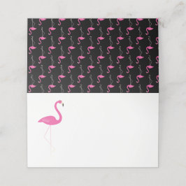 Trendig Flamingo-mappade platskort Placeringskort