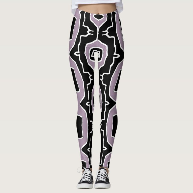Trendig flerfärgad klassisk "Ratti_Creative_Arts"  Leggings (Framsida)