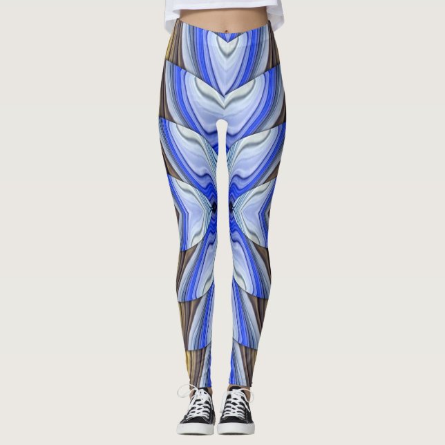 Trendig flerfärgad klassisk "Ratti_Creative_Arts"  Leggings (Framsida)