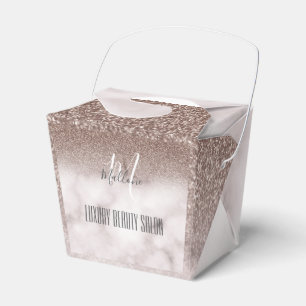 Trendig flickaktig glamour lila glitter marmor mon presentaskar