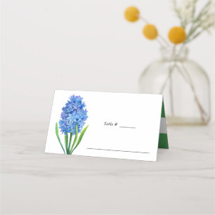 Trendig Flower Blue Hydrangea bröllop bord ställe Placeringskort