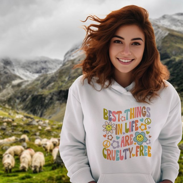 Trendig Flowers Retro Vegan Best Sak in Life T Shirt (Skapare uppladdad)