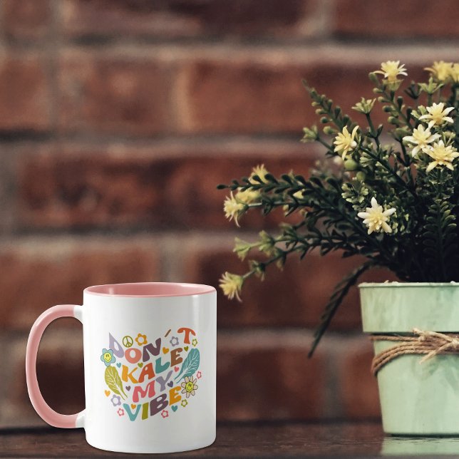 Trendig Flowers Retro Vegan Mugg (Skapare uppladdad)