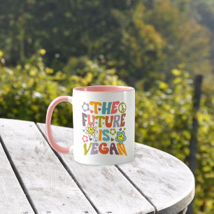 Trendig Flowers Retro Vegan Mugg