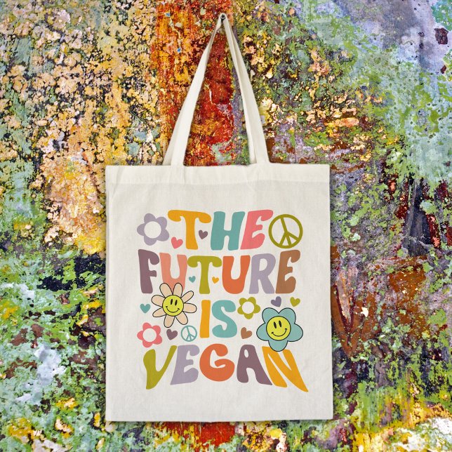 Trendig Flowers Retro Vegan Tygkasse (Skapare uppladdad)