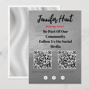 Trendig Flyers Social Media QR-kodinbjudan Inbjudningar