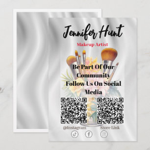 Trendig Flyers Social Media QR-kodinbjudan Inbjudningar