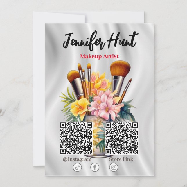 Trendig Flyers Social Media QR-kodinbjudan Inbjudningar (Framsida)