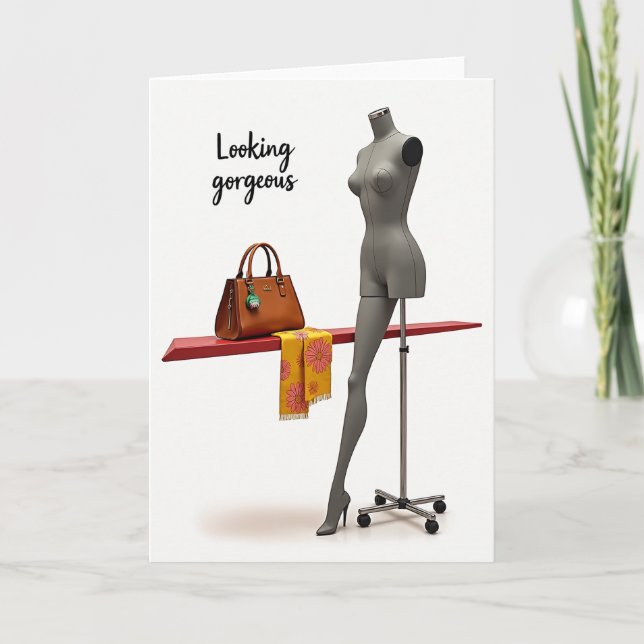 Trendig födelsedagskort med söt display kort (Framsida)