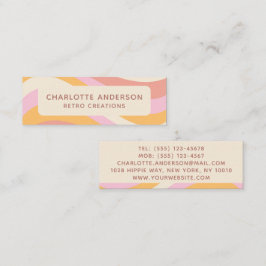 Trendig för Abstrakt av grov återställande Vintage Mini Visitkort