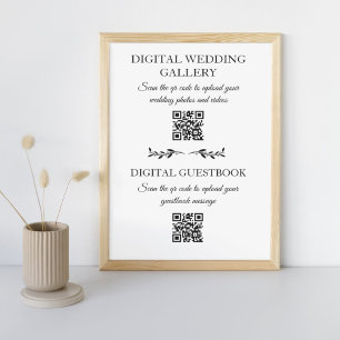 trendig för det digitala bröllopsalbumet&guestbook poster