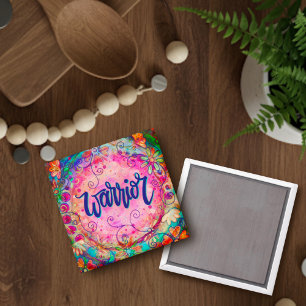 Trendig för inspirationsinriktad Blommigt för Rosa Magnet