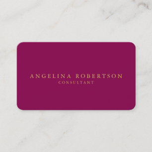 Trendig för kvinnlig minimalistisk Rosa Guld Profe Visitkort
