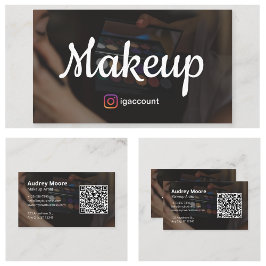 Trendig för Makeup Artist Elegant Visitkort