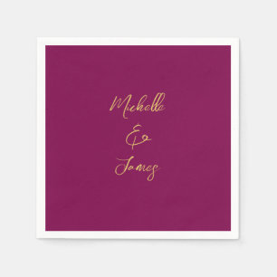 Trendig för Professionell i vin & Guld Färg Pappersservett