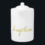 Trendig för Snyggt av  i Guld Färg Elegant Unikt s<br><div class="desc">Tittar du för en vacker kalligrafi med en estetisk handstil? Den här enkla,  öga-fångstdesignen är till för dig. Den här produkten imponerar omedelbart på dem som ser den. Bran och den smakfulla utformningen återspeglar omedelbart kvaliteten på ditt förhållande och din familj.</div>