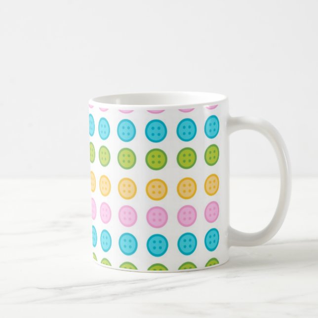 trendig för tillbehör till mönster med blått gult kaffemugg (Höger)