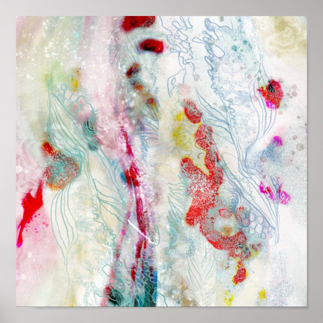 Trendig för tryckning av Digital Abstrakt- Poster (Framsidan)