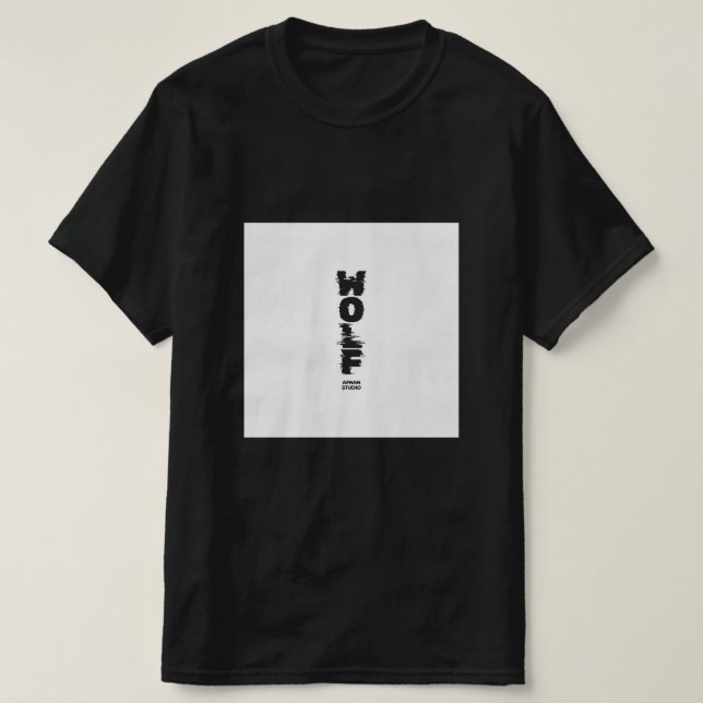 trendig för varg t shirt (Design framsida)
