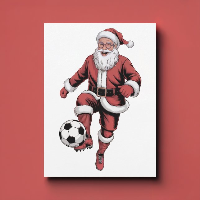 Trendig fotboll julkort för nygifta  (Skapare uppladdad)