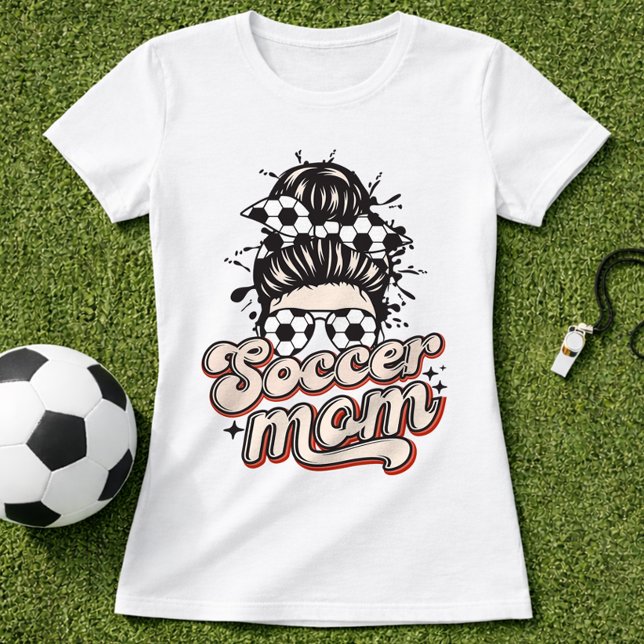 Trendig fotbollsmamma söt stil t shirt (Skapare uppladdad)