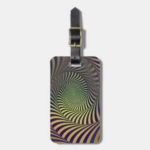 Trendig Fractal Swirl Mönster Bagagebricka
