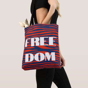 Trendig Freedom Val Animal Print Tote Tygkasse