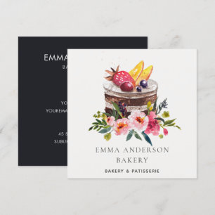 Trendig frukt blommig tårta patisserie cupcake bag inbjudningar