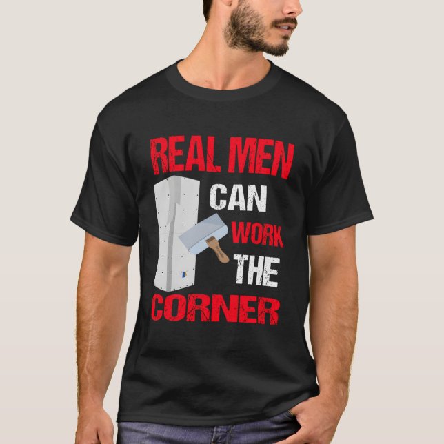 Trendig Funny Drywall Finishers T Shirt (Framsida)