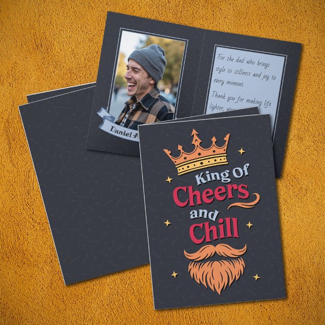 Trendig Funny Kung Quote Typography Fars dag Kort (Skapare uppladdad)