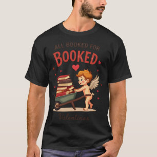 Trendig Funny Vintage Retro Cute Cupid Bok älskare T Shirt