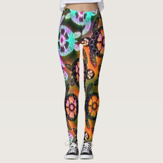 Trendig Galaxy Nebula Hawaiian Sea Turtle Dance Leggings