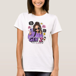 Trendig Gen Z-livsstil T Shirt
