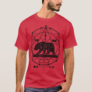 Trendig Geometric California Bear Premium T Shirt